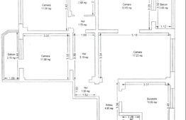 Apartament cu 4 camere, 83mp, etaj intermediar, lift, Circumvalatiunii