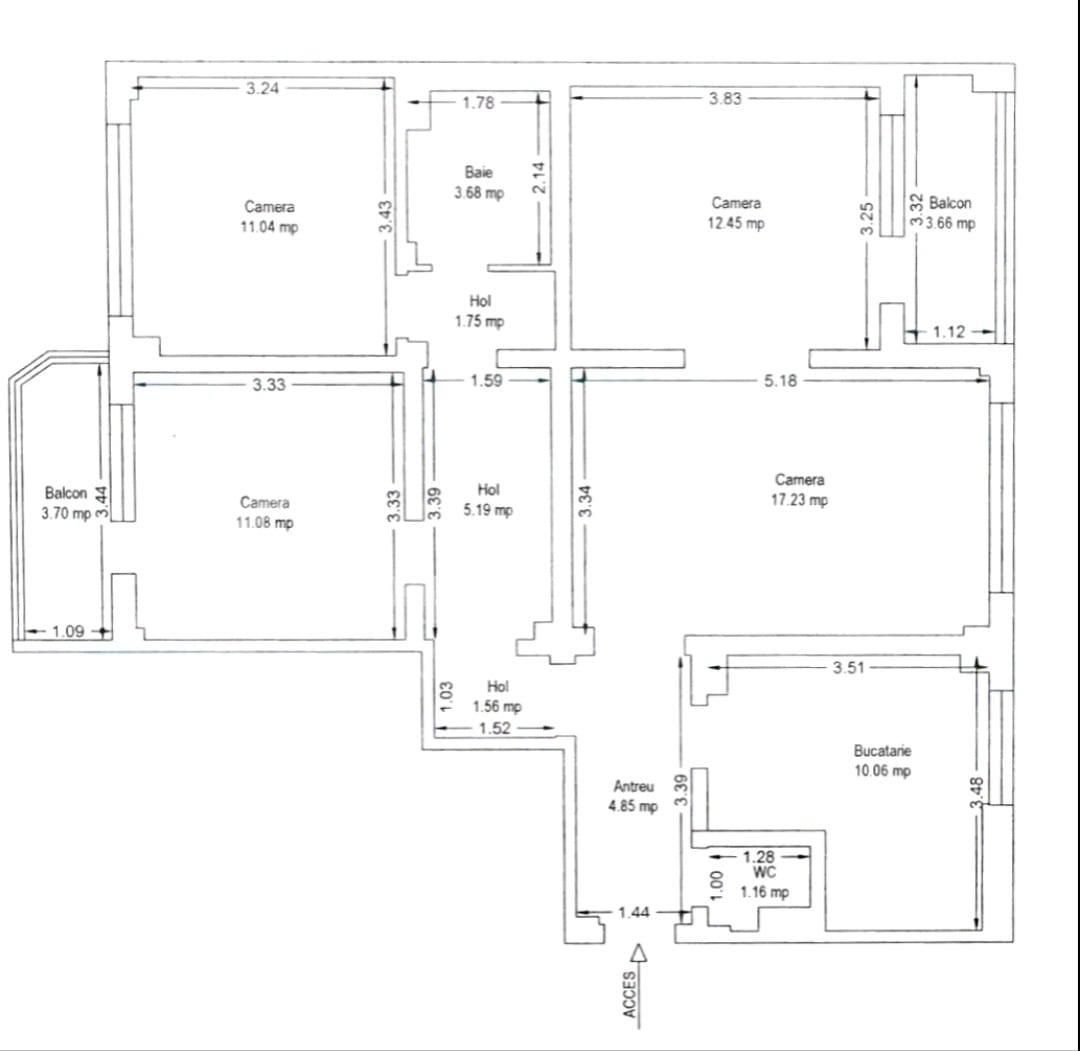 Apartament de vânzare 4 camere Circumvalatiunii - 126400AV | BLITZ Timișoara | Poza1