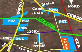 Teren de 12,3 ha în Calea Aradului!