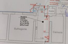 Casa la curte comuna, 2 camere, 43mp, Piata Traian + demisol 50mp neamenajat