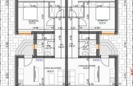 Duplex parter cu 3 camere, 70MP, Mosnita Noua, zona Centrala