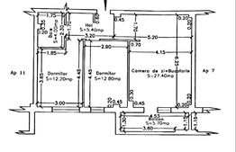 Apartament 3 camere, 62 mp, loc parcare subteran, Braytim