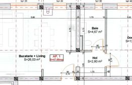 Apartament 2 camere, 47 mp, semidecomandat, zona Lidl Giroc