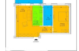 Apartament decomandat, 2 camere, 54mp utili,  Mehala