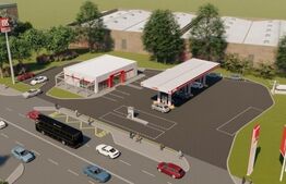 Teren, 4531 mp, statie de comercializare produse petroliere, Exterior Vest