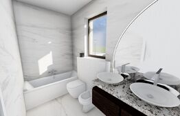 Casă insiruită, 4 camere, P+E, Su = 88mp, St = 90mp, Giroc