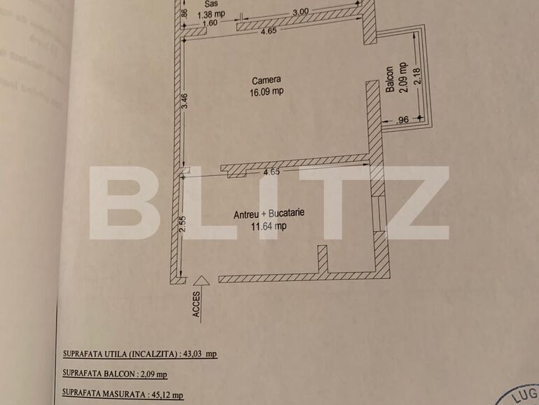 Apartament de vânzare 2 camere Girocului - 135566AV | BLITZ Timișoara | Poza1