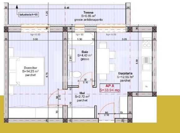Garsonieră de vânzare Calea Urseni - 139005AV | BLITZ Timișoara | Poza1
