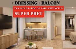 Apartament decomandat cu 2 camere + balcon,1 loc de parcare,  SUPER PRET Giroc