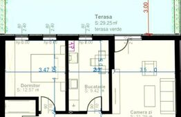 Apartament 2 camere, decomandat, 55mp utili, zona Aradului