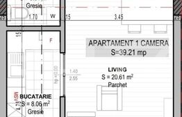 Apartament 39 mp, imobil nou, lift, zona Torontalului