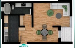 Apartament de 1 camere, 40 mp utili, Torontalului