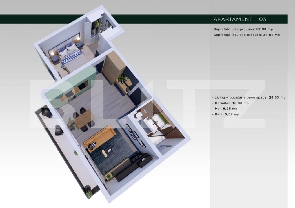 Apartament de vânzare 2 camere Ciarda Rosie - 140494AV | BLITZ Timișoara | Poza1