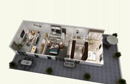 Penthouse de 4 camere, decomandat,102.3 mp, terasa 89mp, Torontalului