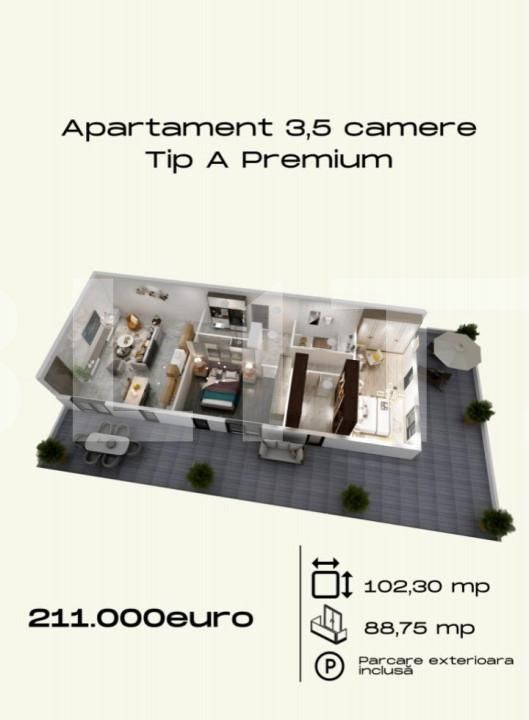 Apartament de vânzare 4 camere Torontalului - 140681AV | BLITZ Timișoara | Poza1