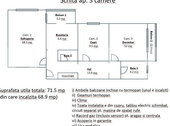 Apartament de vânzare 3 camere Dorobantilor - 144821AV | BLITZ Timișoara | Poza6