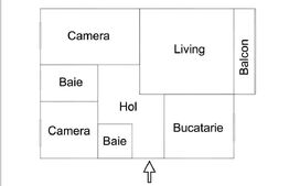 Apartament cu 3 camere, 70 mp, parter, Dambovita