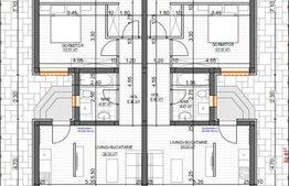 Duplex parter cu 3 camere, 70MP, Mosnita Noua, zona Centrala