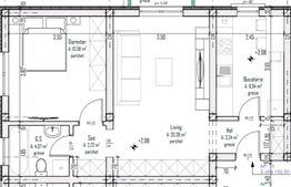 Apartament cu 2 camere, 52 mp, zona Exterior-Est