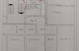 Apartament 3 camere , 64mp,  zona Circumvalatiunii