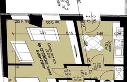 Apartament tip studio, de 1,5 camere, 40mp utili, zona Aradului