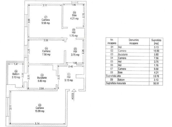 Apartament de vânzare 3 camere Lipovei - 156813AV | BLITZ Timișoara | Poza8