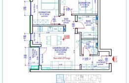 Apartament 3 camere, 66  mp utili, decomandat, Calea Aradului