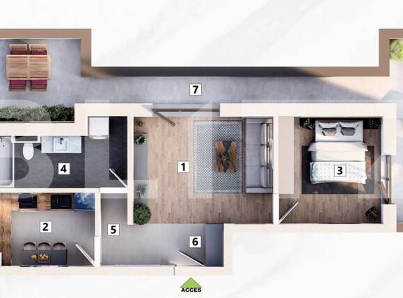 Apartament de vânzare 2 camere Mehala - 159738AV | BLITZ Timișoara | Poza1