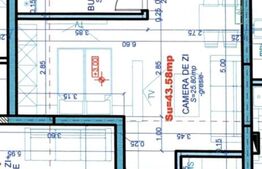 Apartament 1 camera, 43,58 mp utili, Calea Aradului