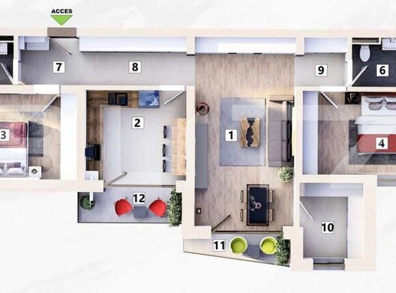 Apartament de vânzare 3 camere Mehala - 160436AV | BLITZ Timișoara | Poza1