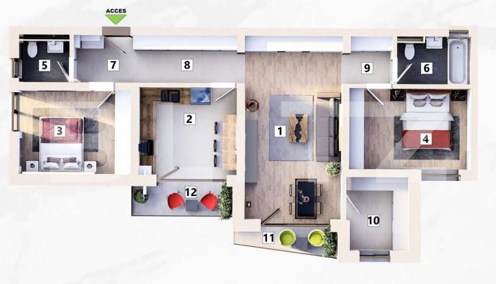 Apartament de vânzare 2 camere Mehala - 160436AV | BLITZ Timișoara | Poza1