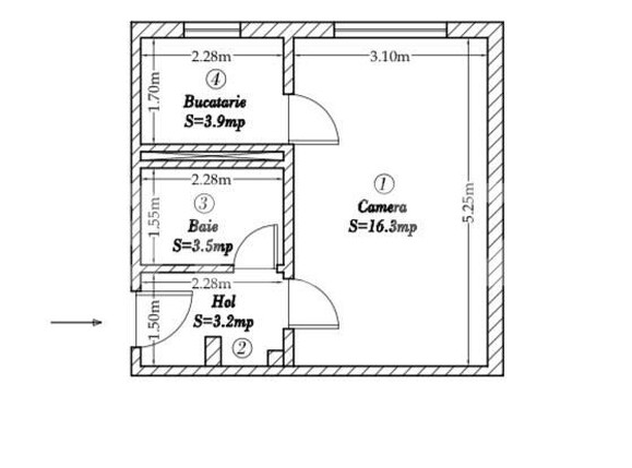 Garsonieră de vânzare Aradului - 163059AV | BLITZ Timișoara | Poza6