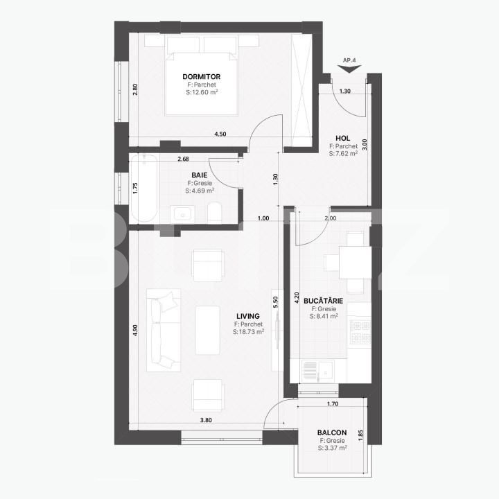 Apartament de vânzare 2 camere Giroc - 163379AV | BLITZ Timișoara | Poza10