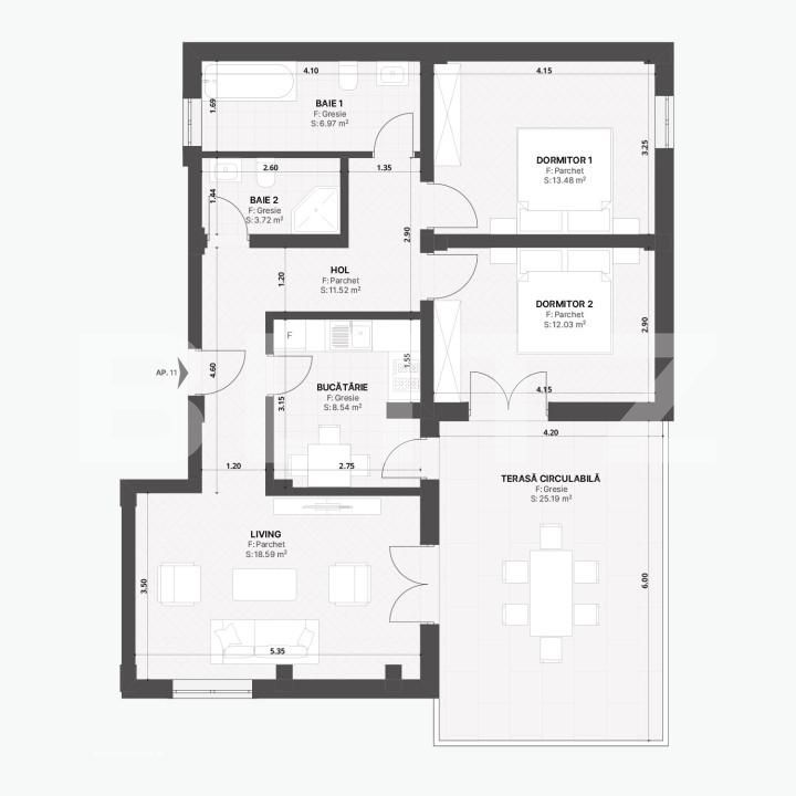 Apartament de vânzare 3 camere Giroc - 163380AV | BLITZ Timișoara | Poza18