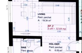 Apartament 2 camere, 53 mp, loc parcare inclus, Dumbravita