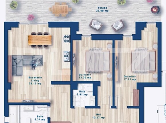 Apartament de vânzare 3 camere Torontalului - 165305AV | BLITZ Timișoara | Poza2