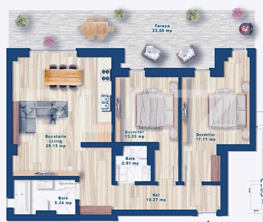 Apartament de vânzare 3 camere Torontalului - 165305AV | BLITZ Timișoara | Poza2