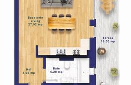 Apartament cu 2 camere, 1 balcon, 1 parcare subteran, zona Torontalului