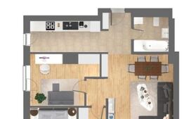 Apartament 3 camere, 67 mp, ansamblu nou, zona Centrala