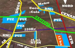 Teren de 12,3 ha în Calea Aradului!