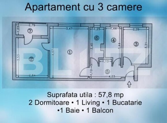 Apartament de vânzare 3 camere Sagului - 166931AV | BLITZ Timișoara | Poza1