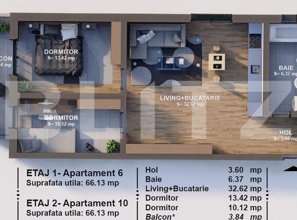 Apartament de vânzare 3 camere Braytim - 166972AV | BLITZ Timișoara | Poza2