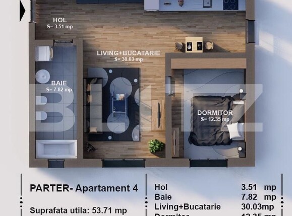 Apartament de vânzare 2 camere Braytim - 166974AV | BLITZ Timișoara | Poza2