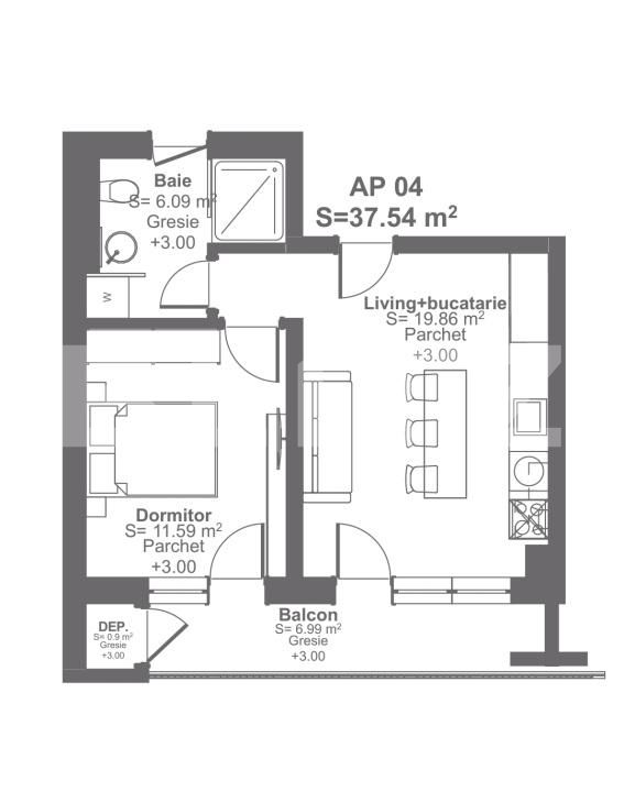 Apartament de vânzare 2 camere Giroc - 167985AV | BLITZ Timișoara | Poza1