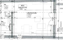 Apartament cu 1 camera, 38 mp, zona Braytim