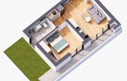 Apartament de 2 camere cu gradina, Giroc