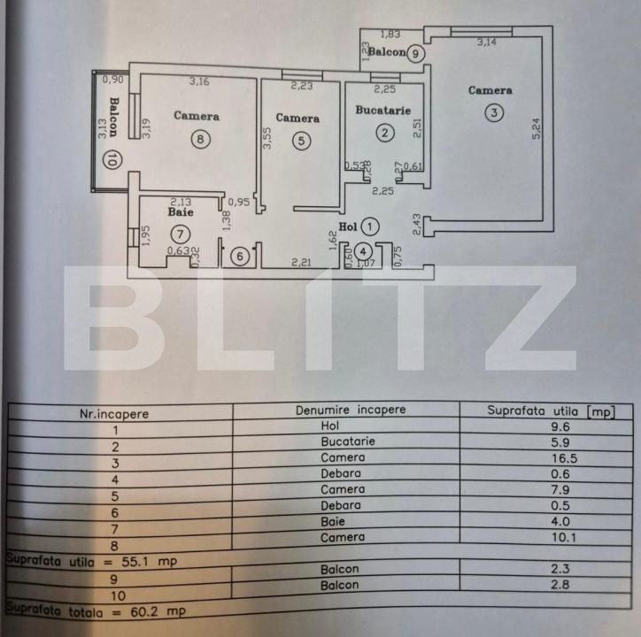 Apartament de vânzare 3 camere Lipovei - 168706AV | BLITZ Timișoara | Poza9