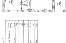 Apartament cu 3 camere, 65,48 mp, etajul 1, zona Calea Urseni