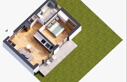 Apartament de 2 camere cu gradina, Giroc