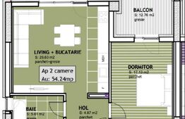  COMISION 0 | Apartament 2 camere, 54 mp,  Calea Torontalului